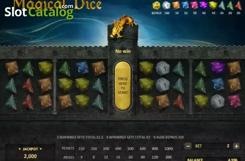 Скрин3. Magical Dice слот