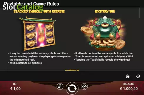 Скрин5. Lucky Toad (Reloaded Gaming) слот