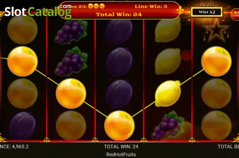 Скрин4. Red Hot Fruits (Retro Gaming) слот