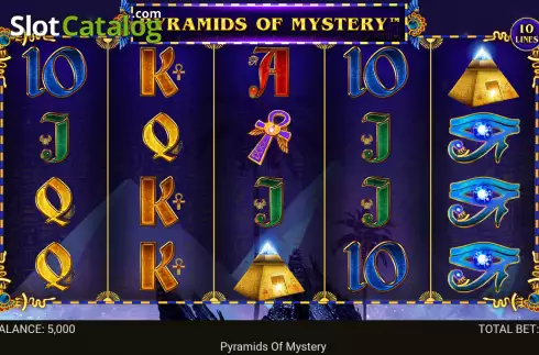 Скрин2. Pyramids of Mystery слот