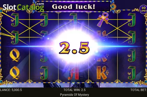 Скрин3. Pyramids of Mystery слот