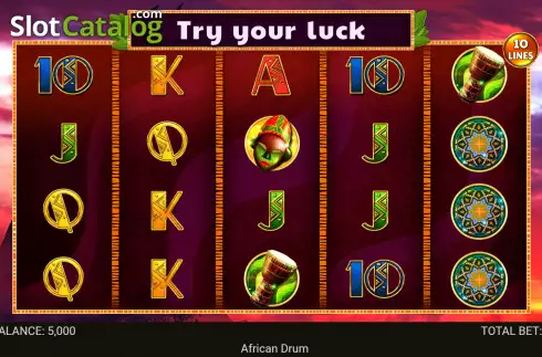 Скрин2. African Drum слот