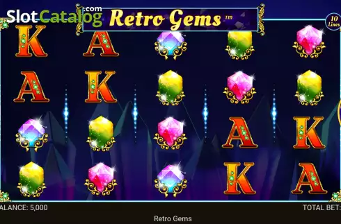 Скрин2. Retro Gems слот