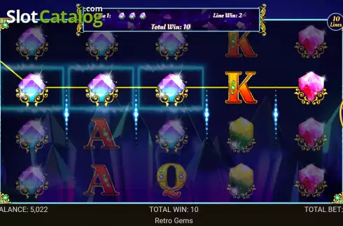 Скрин4. Retro Gems слот