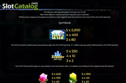 Скрин5. Retro Gems слот