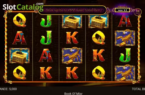 Скрин2. Book Of Misr слот