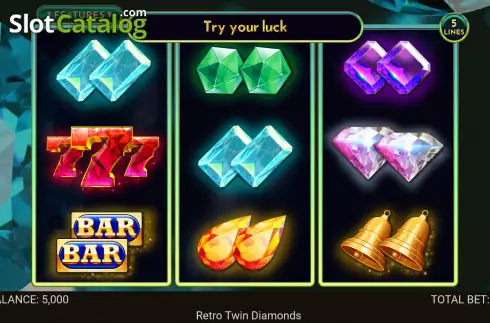 Скрин2. Twin Diamonds слот