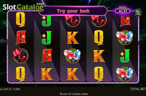 Скрин2. Book of Golden Joker слот