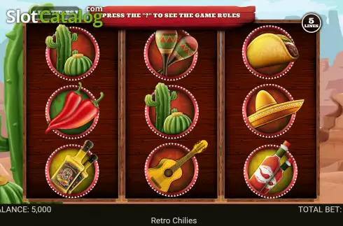 Скрин2. Retro Chillies слот