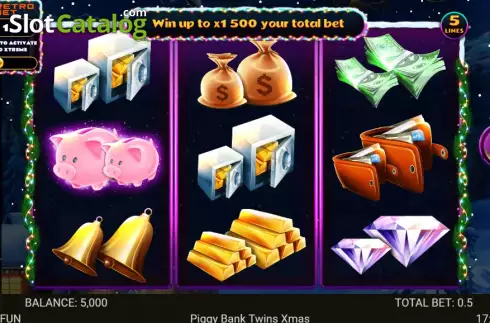 Скрин2. Piggy Bank Twins Xmas слот