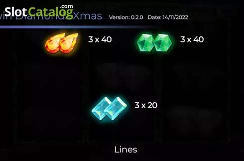 Скрин8. Twin Diamonds Xmas Edition слот