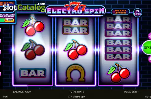 Скрин3. 777 Electro Spin слот