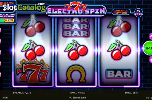 Скрин4. 777 Electro Spin слот