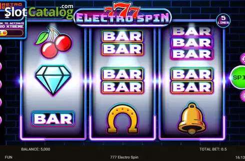 Скрин2. 777 Electro Spin слот