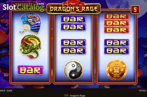 Скрин2. 777 - Dragon's Rage слот