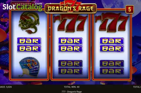 Скрин3. 777 - Dragon's Rage слот