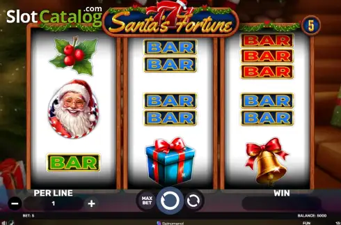 Скрин2. 777 Santa's Fortune слот