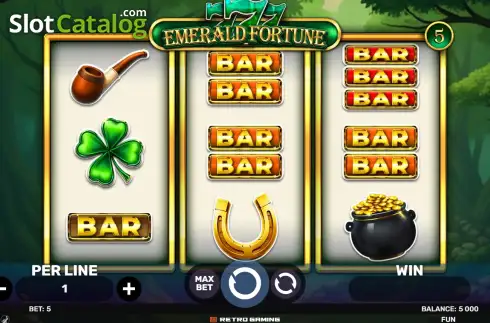 Скрин2. 777 - Emerald Fortune слот