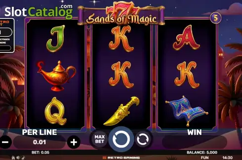 Скрин2. 777 - Sands of Magic слот