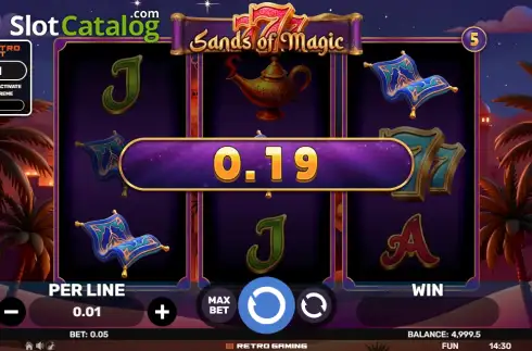 Скрин3. 777 - Sands of Magic слот
