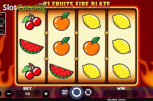 Скрин2. 81 Fruits Fire Blaze слот