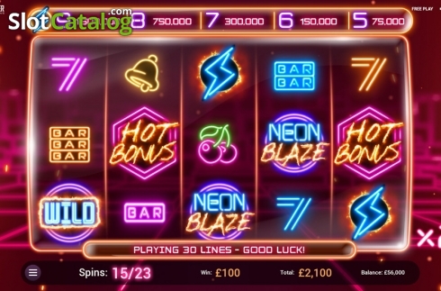 Скрин5. Neon Blaze слот