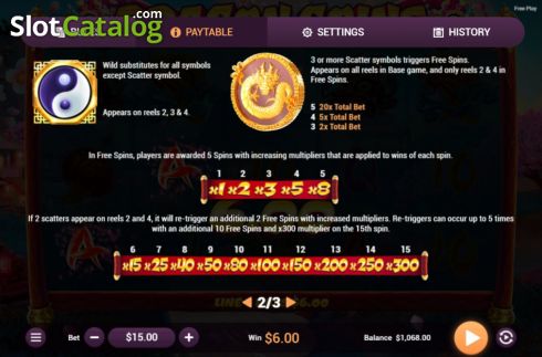 Скрин9. Dragon Coins слот