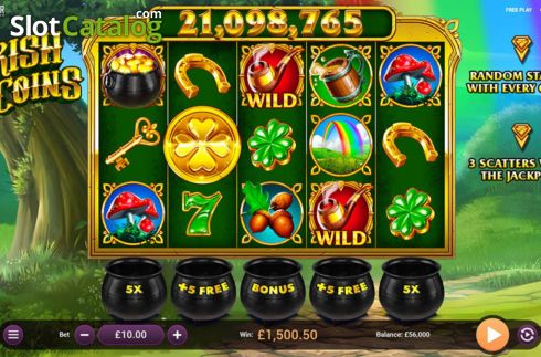 Скрин2. Irish Coins (Revolver Gaming) слот