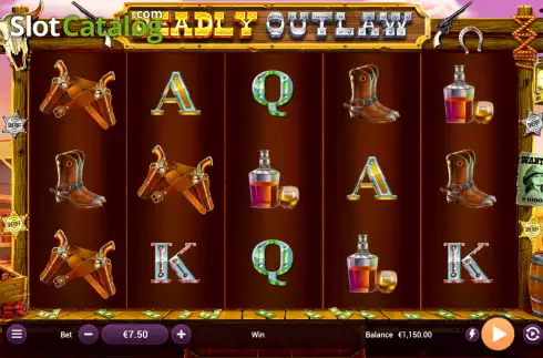 Скрин2. Deadly Outlaw слот