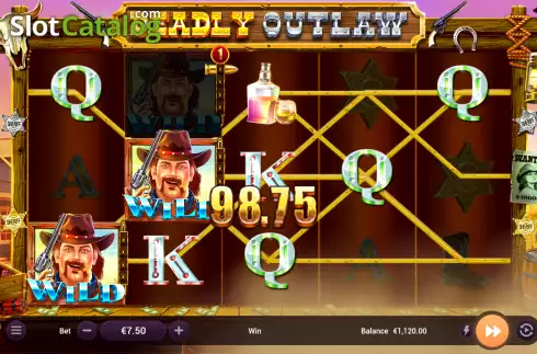Скрин3. Deadly Outlaw слот