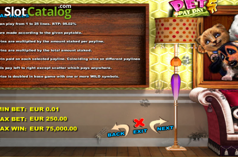Скрин7. Pets Payday слот