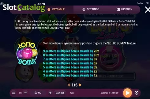 Скрин6. Lotto Lucky слот