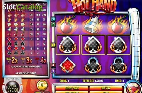 Скрин3. Hot Hand слот