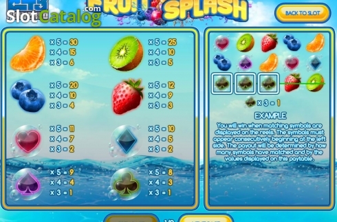 Скрин5. Fruit Splash слот