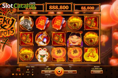 Скрин2. Lucky Ox Jackpots слот