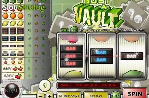 Скрин4. Bust a Vault (Rival Gaming) слот