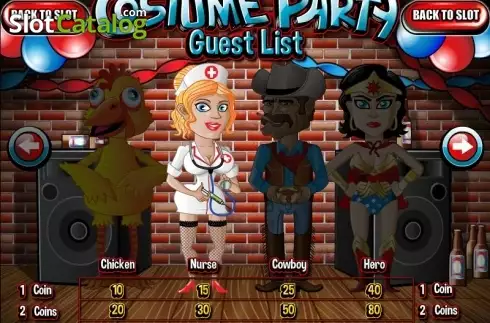Скрин2. Costume Party слот
