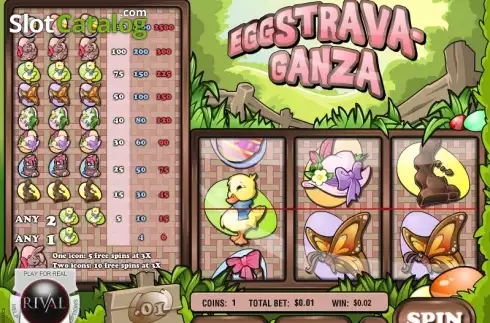 Скрин2. Eggstravaganza (Rival Gaming) слот