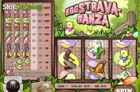 Скрин3. Eggstravaganza (Rival Gaming) слот