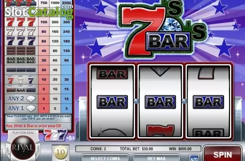 Скрин4. Sevens and Bars слот