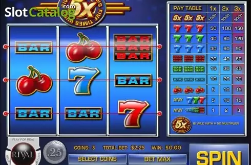 Скрин2. Five Times Wins слот