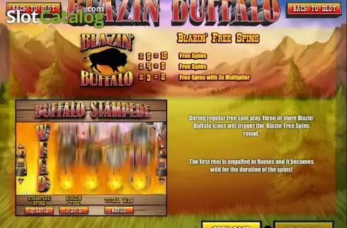 Скрин5. Blazin' Buffalo слот