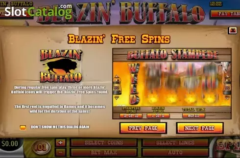 Скрин9. Blazin' Buffalo слот