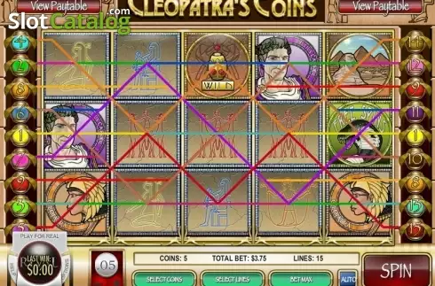 Скрин3. Cleopatra's Coins слот