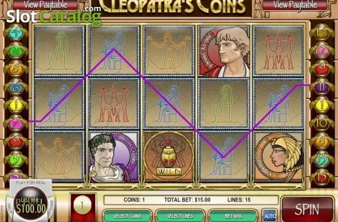 Скрин6. Cleopatra's Coins слот