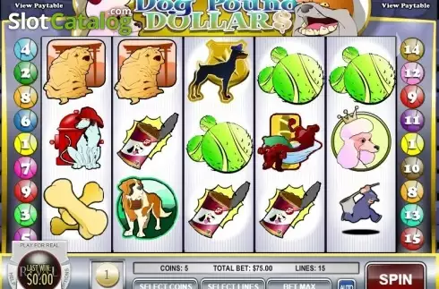 Скрин3. Dog Pound Dollars слот