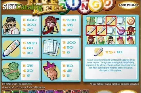 Скрин2. Five Reel Bingo слот