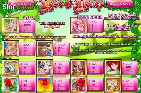 Скрин2. For Love and Money слот