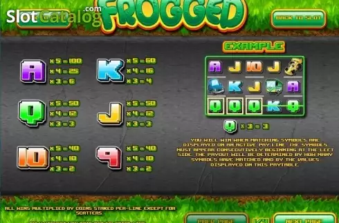 Скрин2. Frogged слот