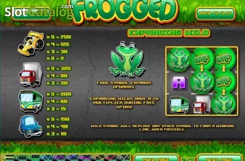 Скрин3. Frogged слот